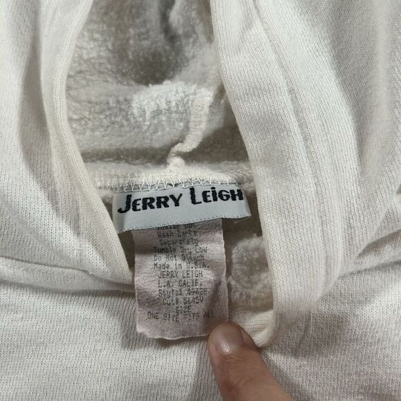 Vintage 1993‎ Jerry Leigh Tasmanian Devil Sweatshirt Hooded Men L/XL White USA - Picture 4 of 9